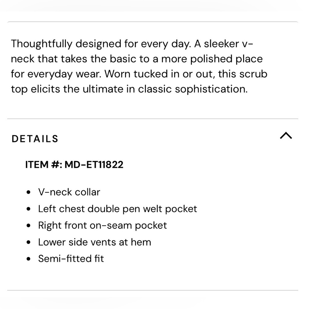 MEDELITA VISTA V-NECK SCRUB TOP - Picture 4 of 11